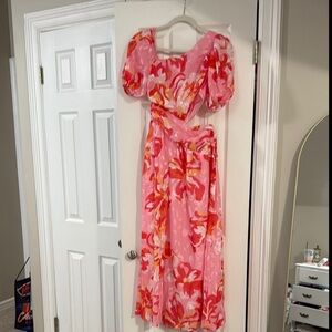 Hello Molly Pink and Red Dress